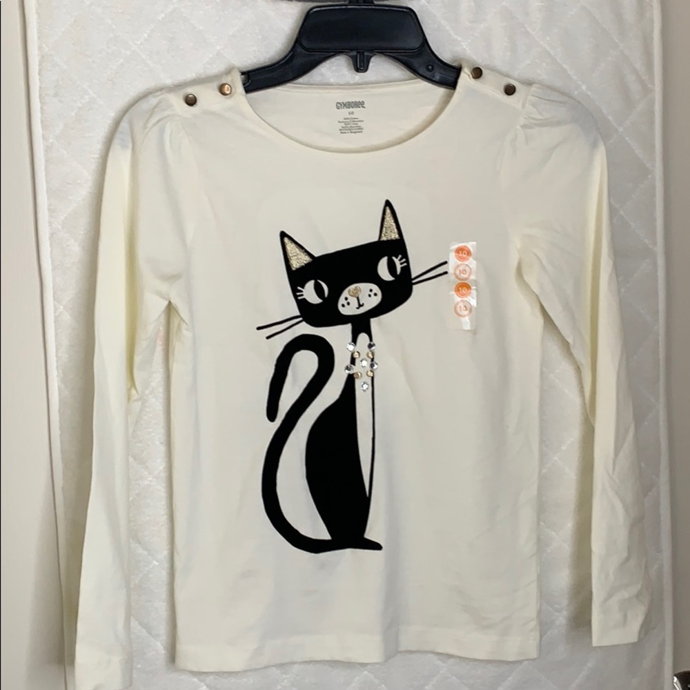 White Gymboree Long Sleeve Tee